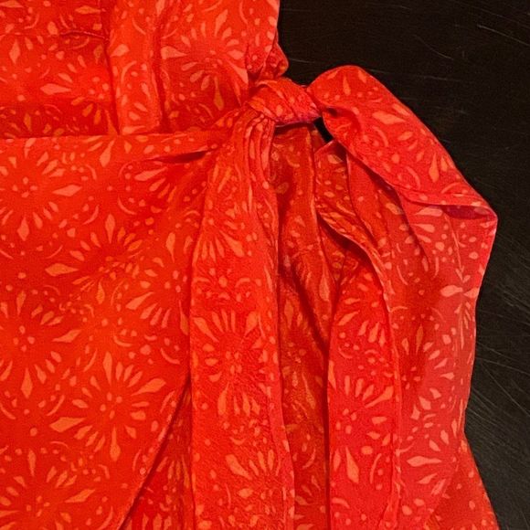 August Hale Gorgeous Silk VINTAGE Wrap Maxi Size 6 - Picture 3 of 8